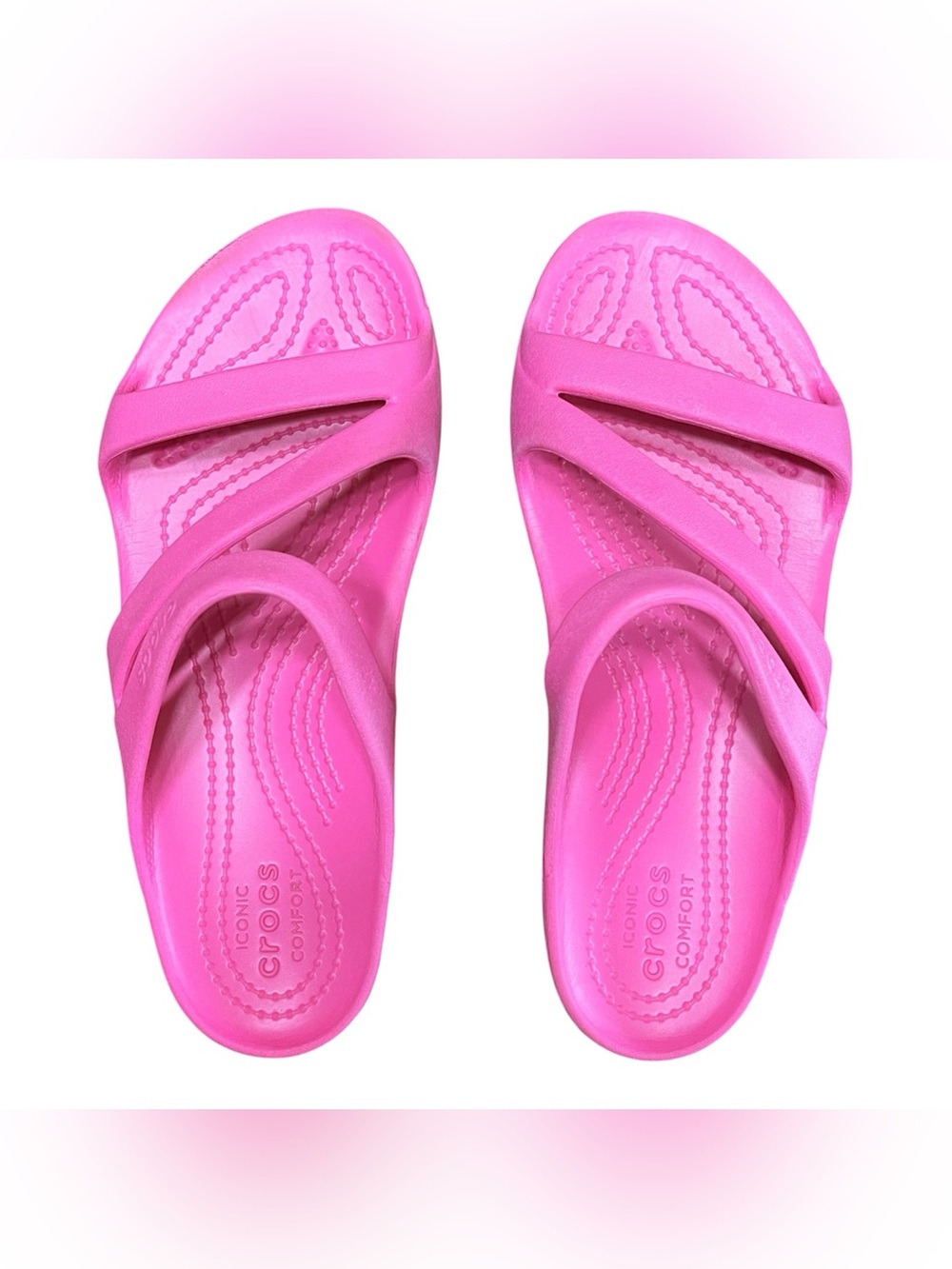 Crocs Women's Pink Kadee II Strappy Sandals Size 6